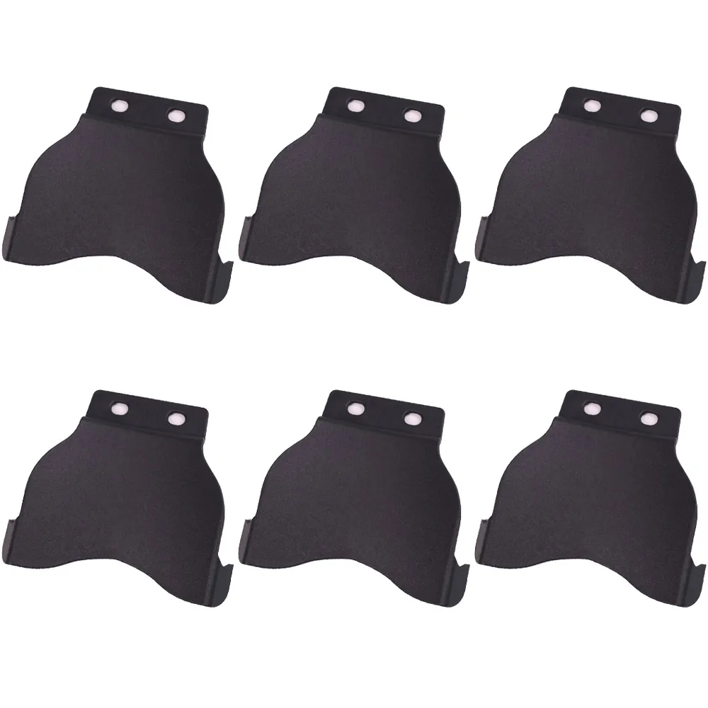 6PCS/LOT Black Plastic Light Weight Comfortable Paddle Mount Clip For OWB Holsters Sheaths Mounting Hardware Included