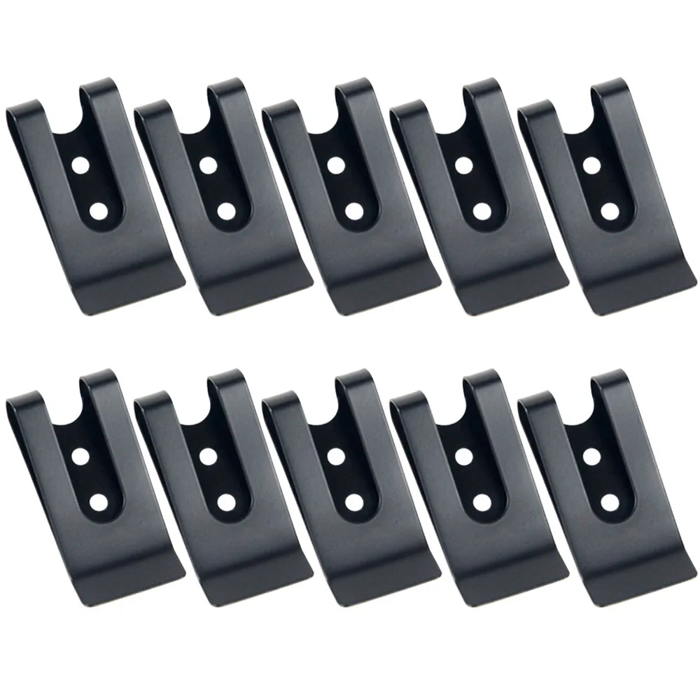 10 Pieces Metal Belt Clip Holster Clamp Buckle Spring Hook For DIY Bag Pouch Leather Kydex Sheath