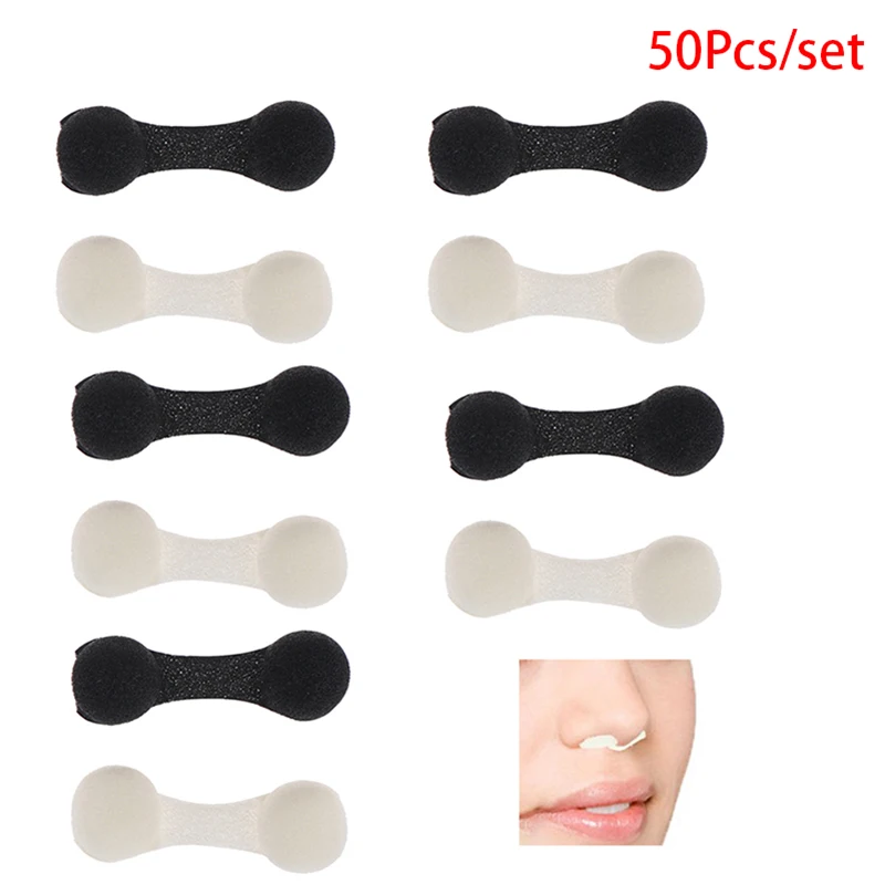 50Pcs/lot Anti-pollution Tanning Nasal Plug Spray Nose Filters Sponge