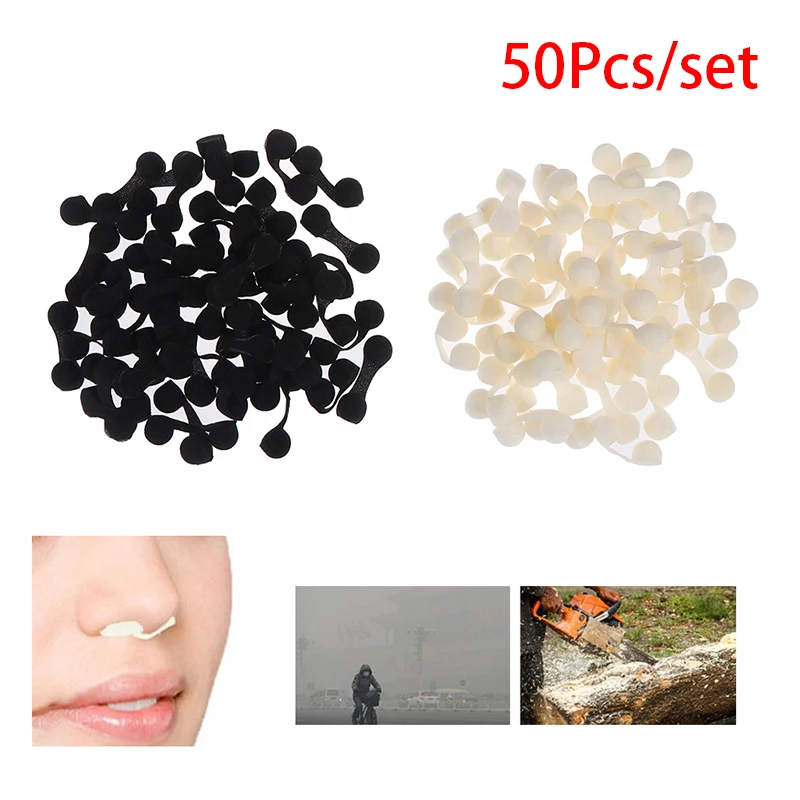 50Pcs/lot Anti-pollution Tanning Nasal Plug Spray Nose Filters Sponge