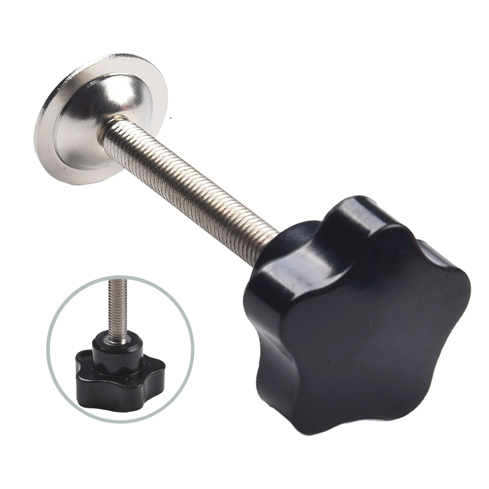 1pc M8*60 Star Knobs Thread Clamping Knob Screw Hand Tightening Knob Corrosion Resistant Hand Tools Parts