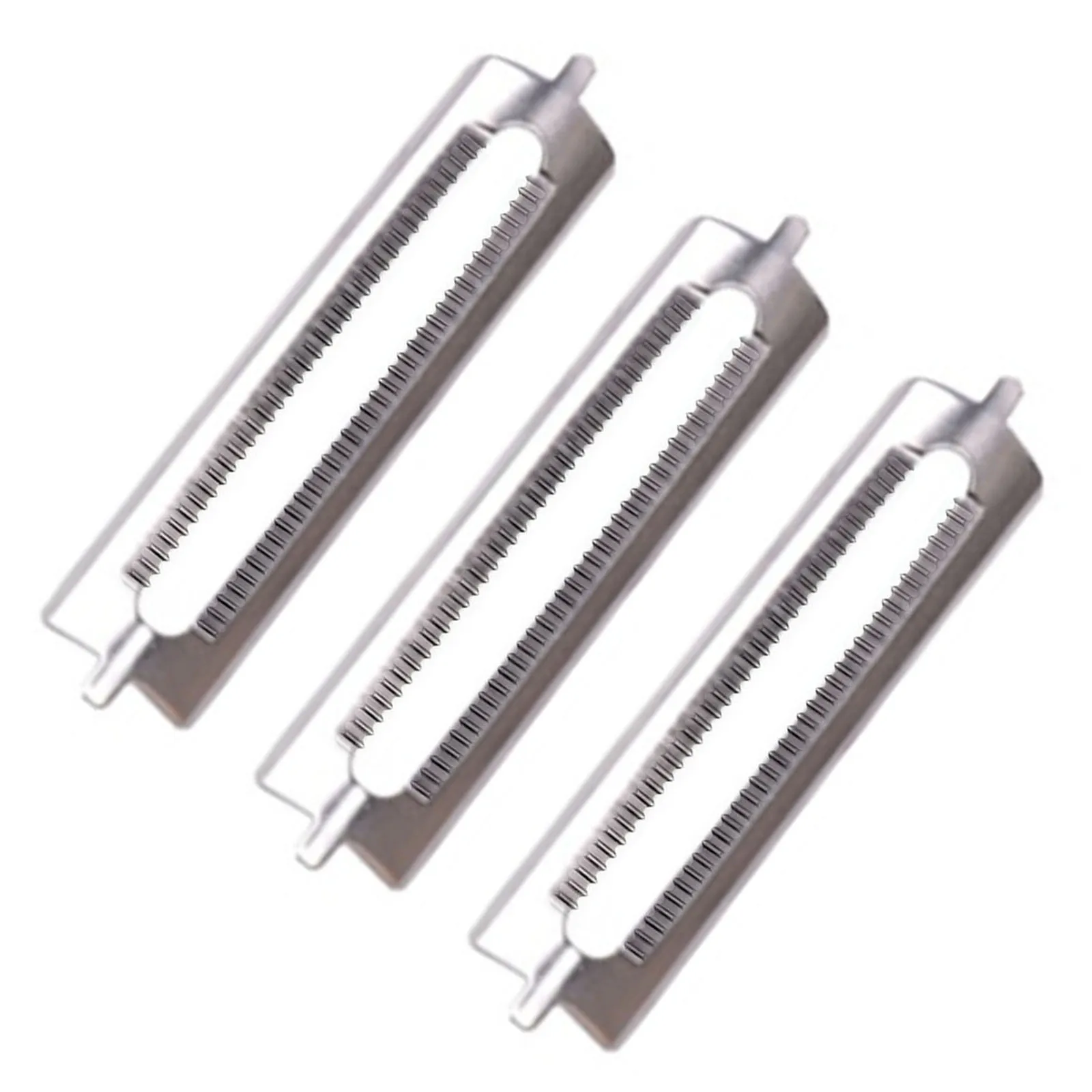 3x 512 Replacement Stainless Steel Single-Sided Flat Blade Multifunctional Potato Fruit Vegetable Peelers Cutter Peeling Blade