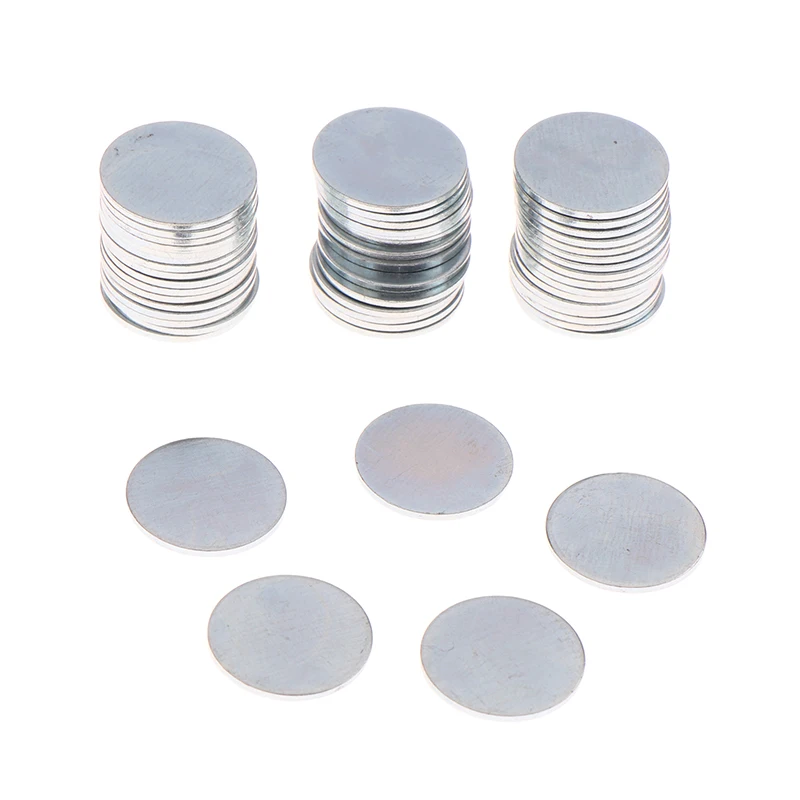 Round Galvanized Sheet Iron Pieces for DIY Crafts, Pack of 50/100