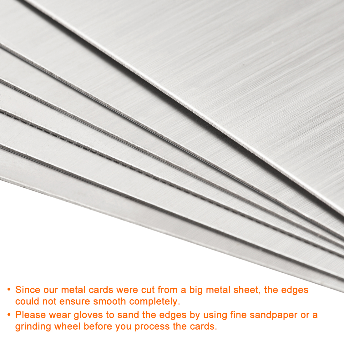 Uxcell 20Pcs Blank Metal Card 100x60x0.4mm Brushed 201 Stainless Steel Plate for DIY Laser Printing Engraving Dark Gray Silver