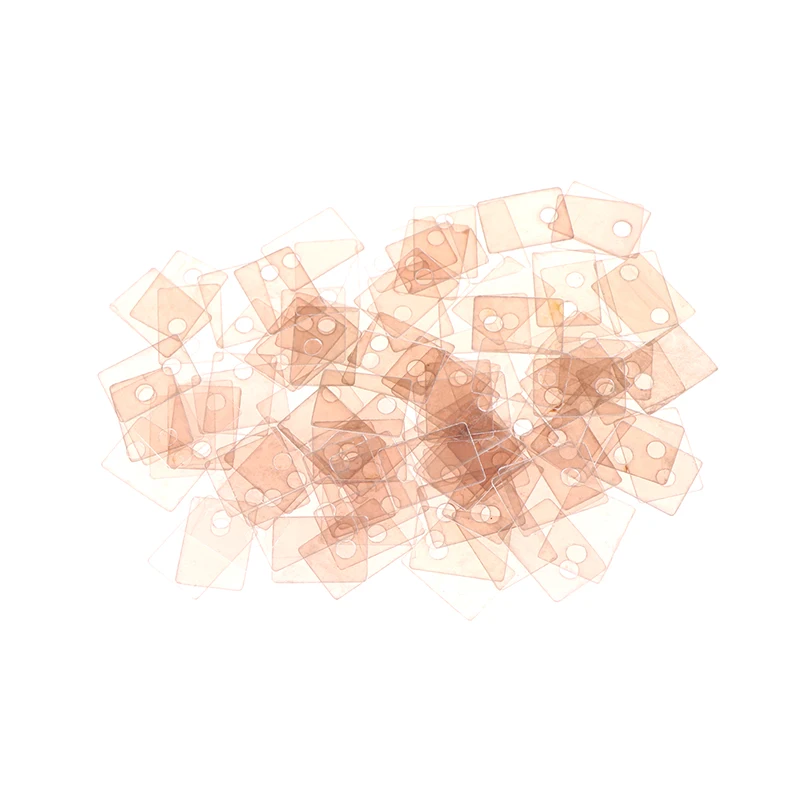 100PCS Silicone TO-220 Mica Insulation Pad Heat Insulation To-220 Insulation Pads Silicone Mica Sheet Insulation