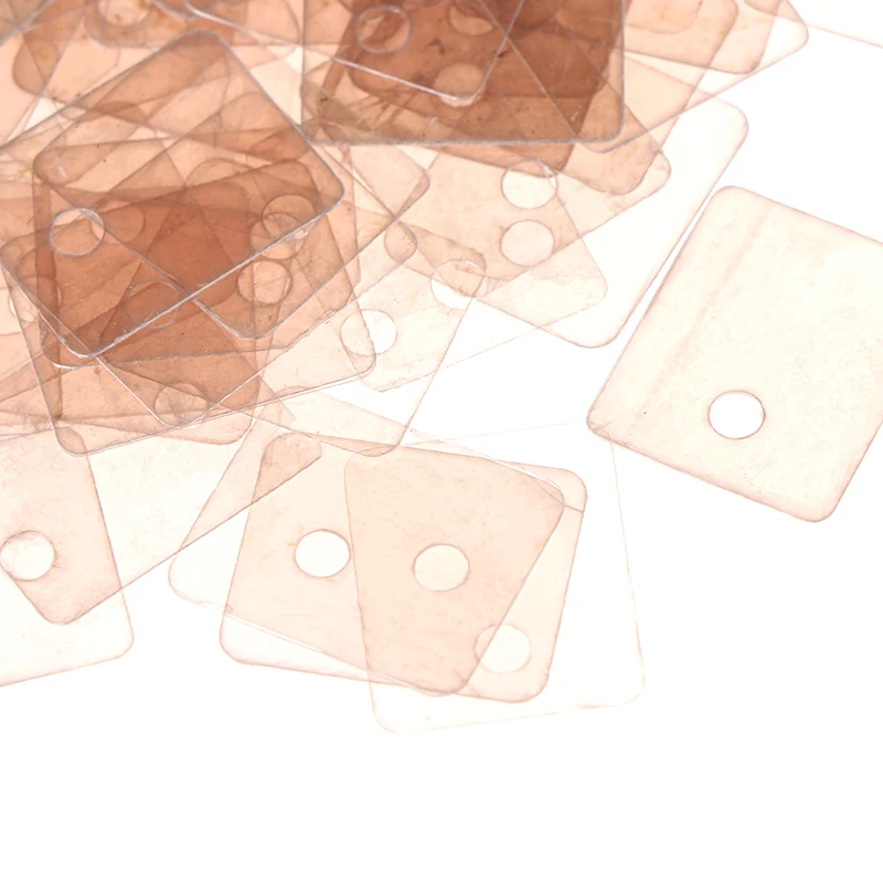 100PCS Silicone TO-220 Mica Insulation Pad Heat Insulation To-220 Insulation Pads Silicone Mica Sheet Insulation