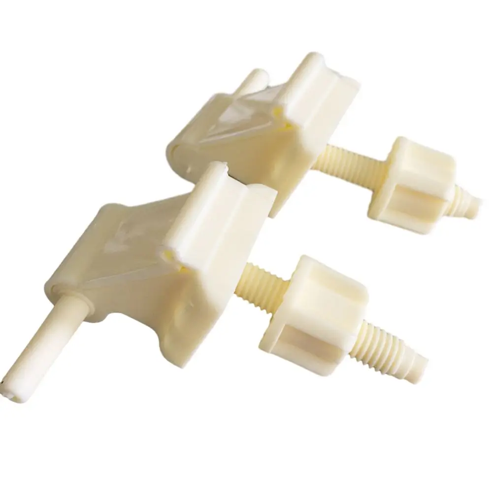 Toilet Seats Hinge Bolts Set Plastic White Toilet S-Eat Hinge Replacement Kit Toilet Seats Fastener Bathroom Accessories
