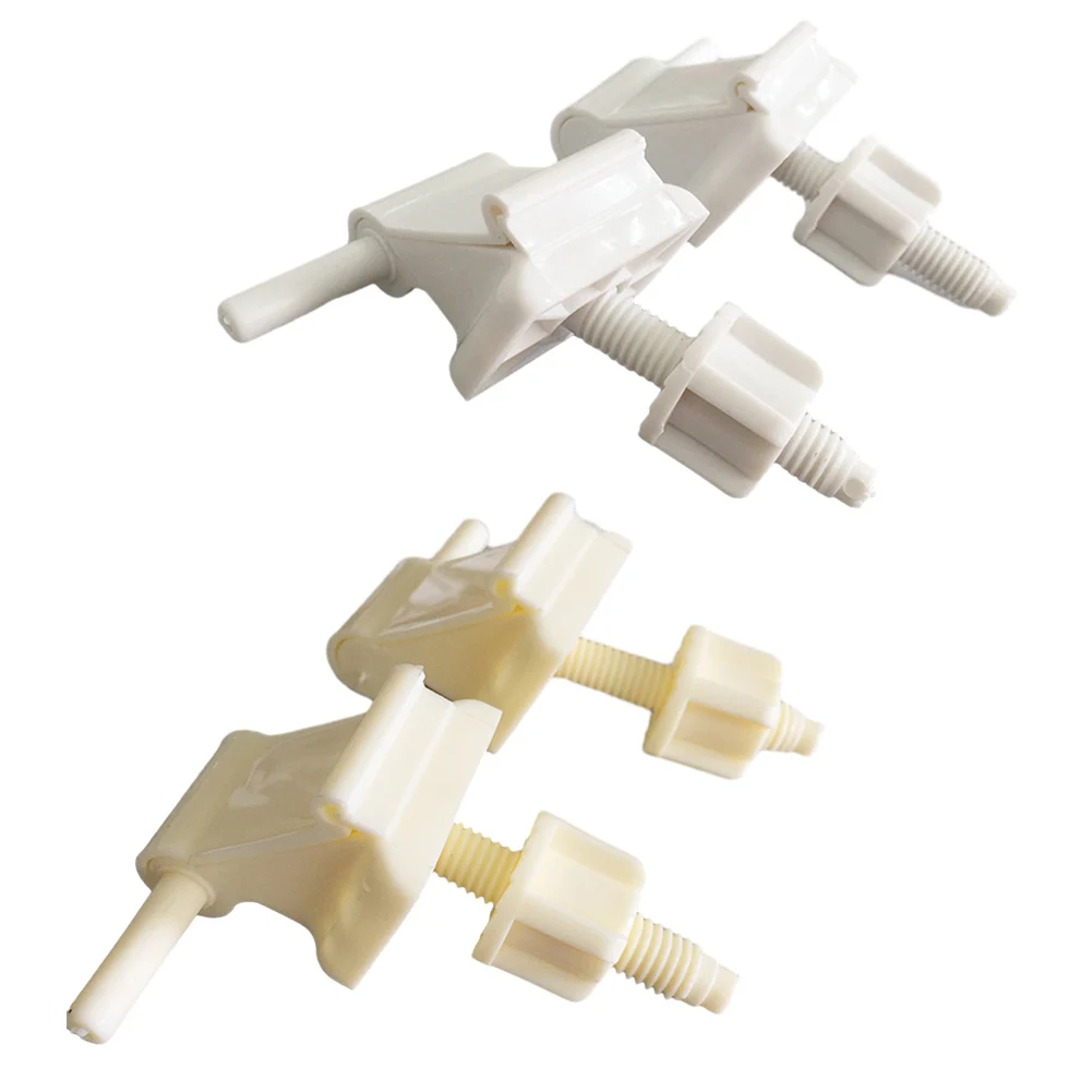 Toilet Seats Hinge Bolts Set Plastic White Toilet S-Eat Hinge Replacement Kit Toilet Seats Fastener Bathroom Accessories