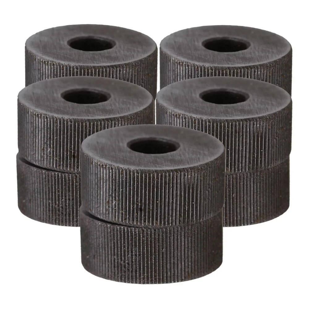 2pcs 19*8mm Knurling Tool Silver Single Straight Wheel Linear Knurl Tool 0.8-2.0mm Pitch