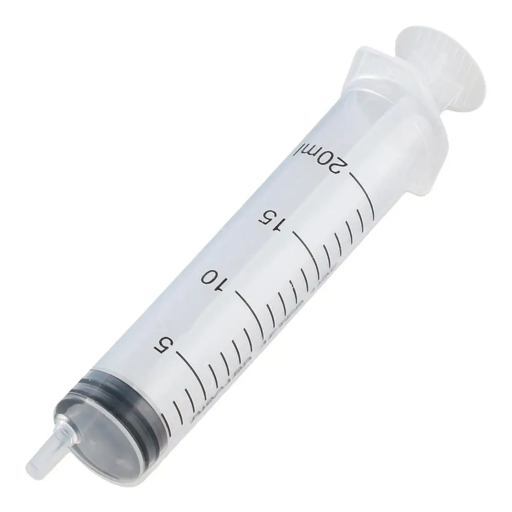 1/10pcs 20ml Plastic Syringe Syringes Reusable Pump Measuring Feeding Ink Big Syringe Hydroponics Nutrient Pet Feeder