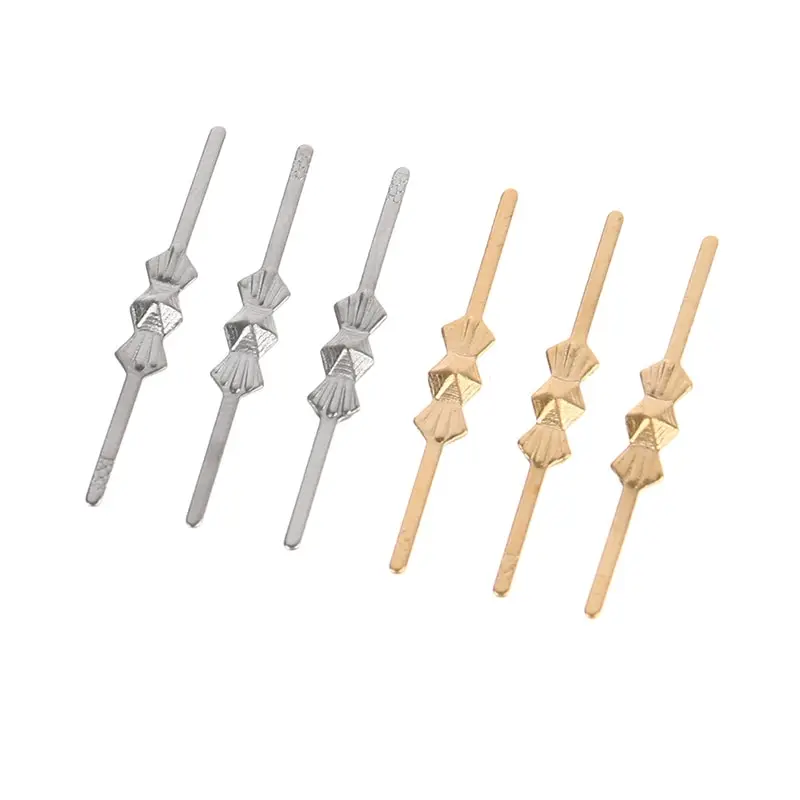 500pcs/bag 25mm Metal Butterfly Buckles Bowtie Connectors Pins For Crystal Prism Beads Chandelier Pendant Lighting Parts