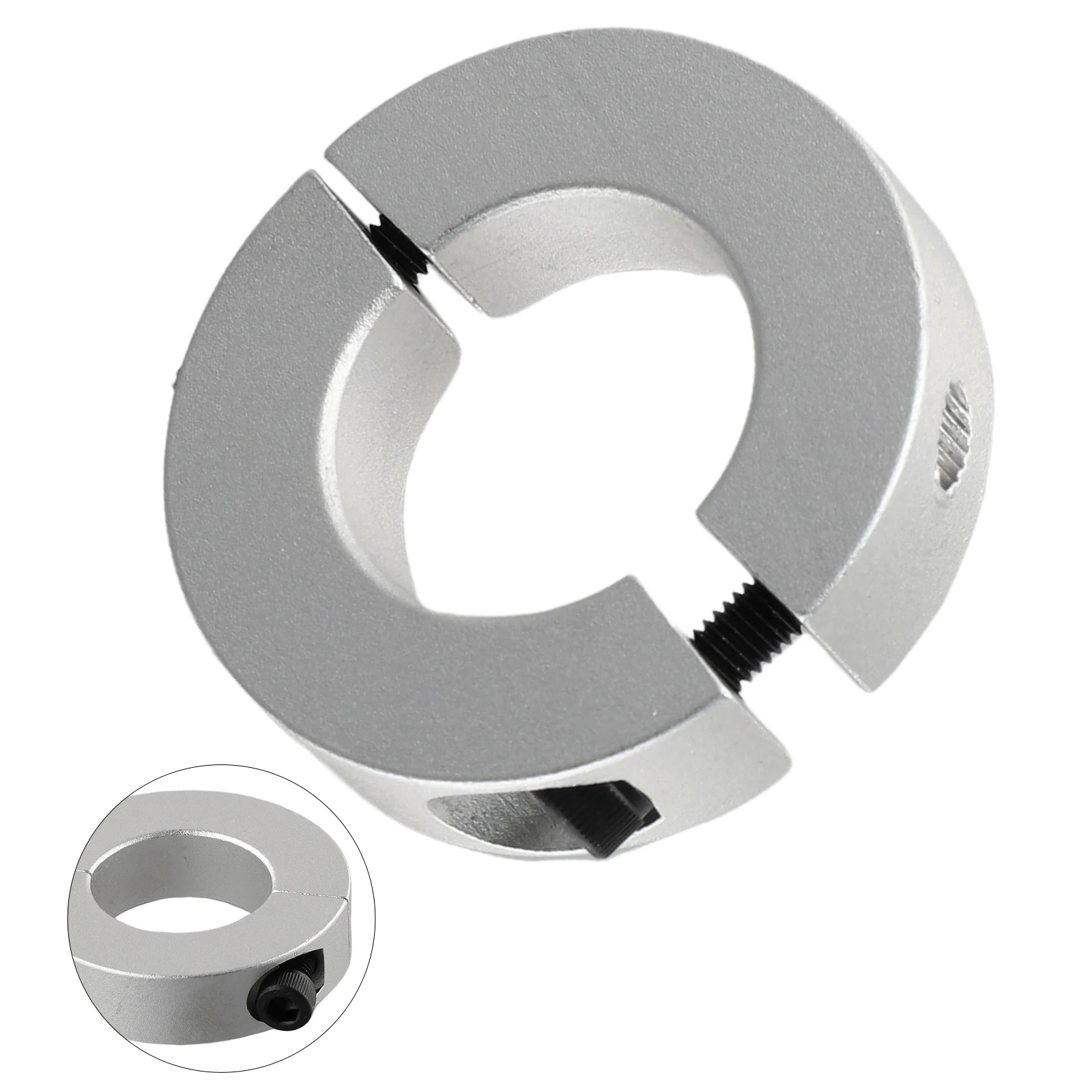 1PC Retaining Ring 6/8/10/22/28/32/40mm Aluminum Alloy Two Piece Clip Collar Anti-corrosion Treatment Interchangeable
