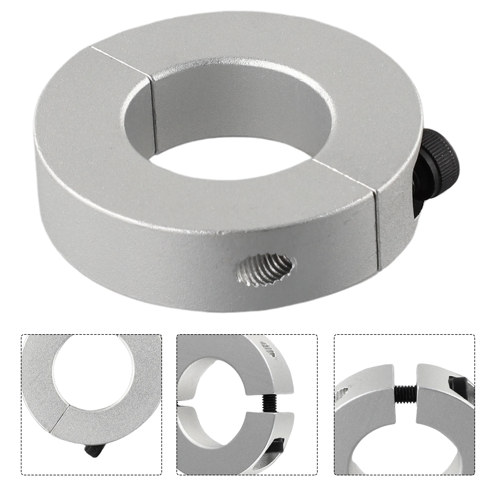 1PC Retaining Ring 6/8/10/22/28/32/40mm Aluminum Alloy Two Piece Clip Collar Anti-corrosion Treatment Interchangeable