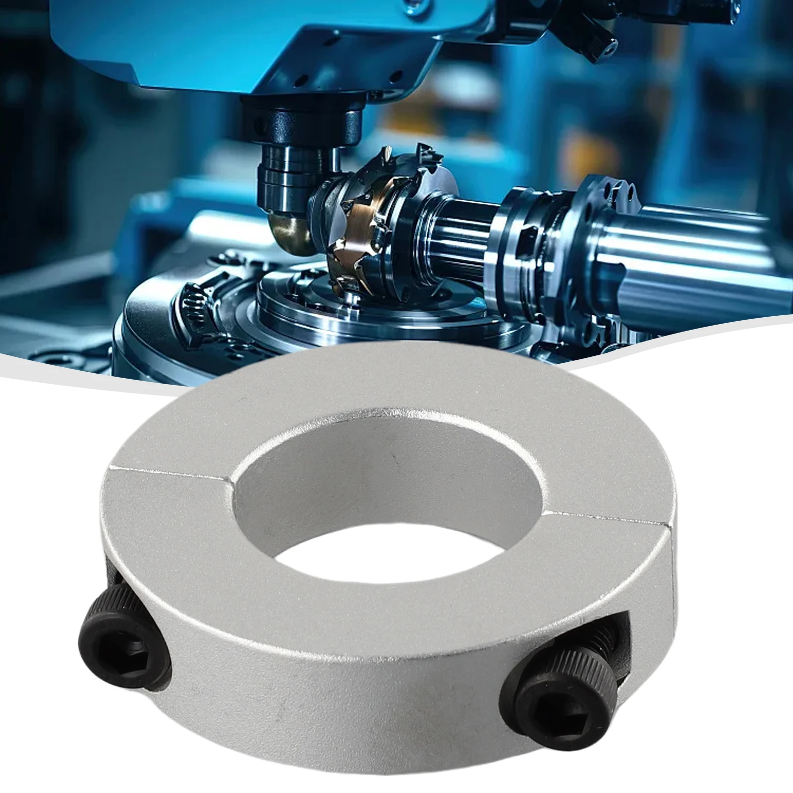1PC Retaining Ring 6/8/10/22/28/32/40mm Aluminum Alloy Two Piece Clip Collar Anti-corrosion Treatment Interchangeable