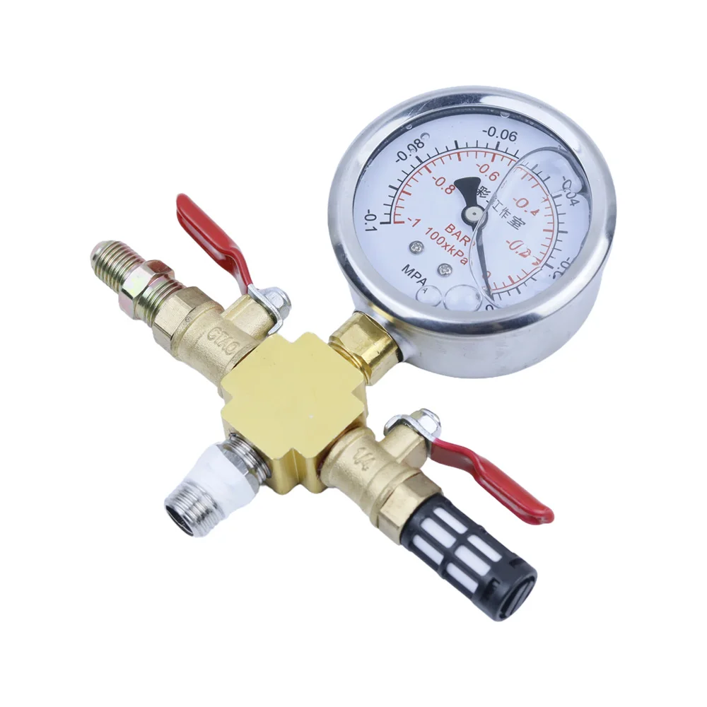 Stainless Steel Vacuum Chamber Gallon Vacuum Defoaming Barrel 6L Vacuum Degassing Chamber Silicone AB 20CM