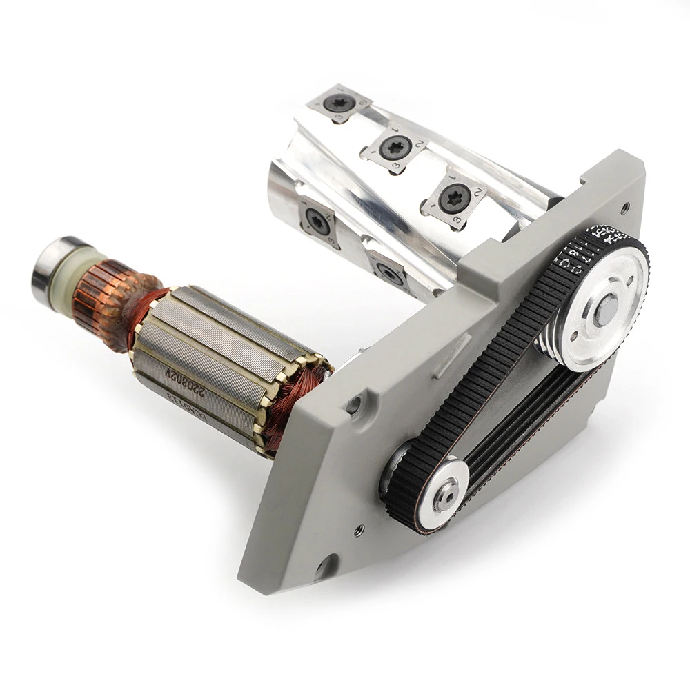 Woodworking Electric Press Planer Spiral Knife Shaft Hand-held Electric Planer Spiral Cutter Aluminum Alloy Cross Cutting Planer