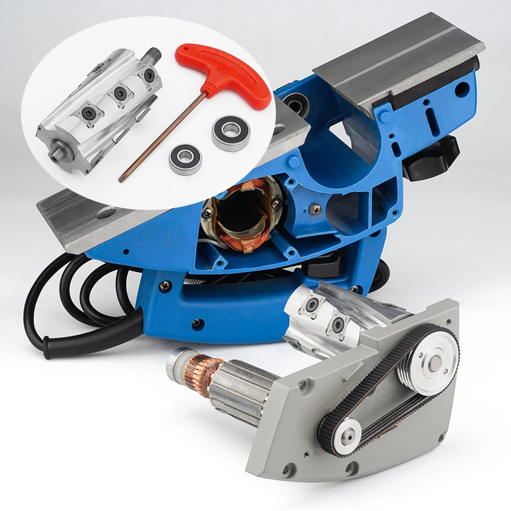 Woodworking Electric Press Planer Spiral Knife Shaft Hand-held Electric Planer Spiral Cutter Aluminum Alloy Cross Cutting Planer