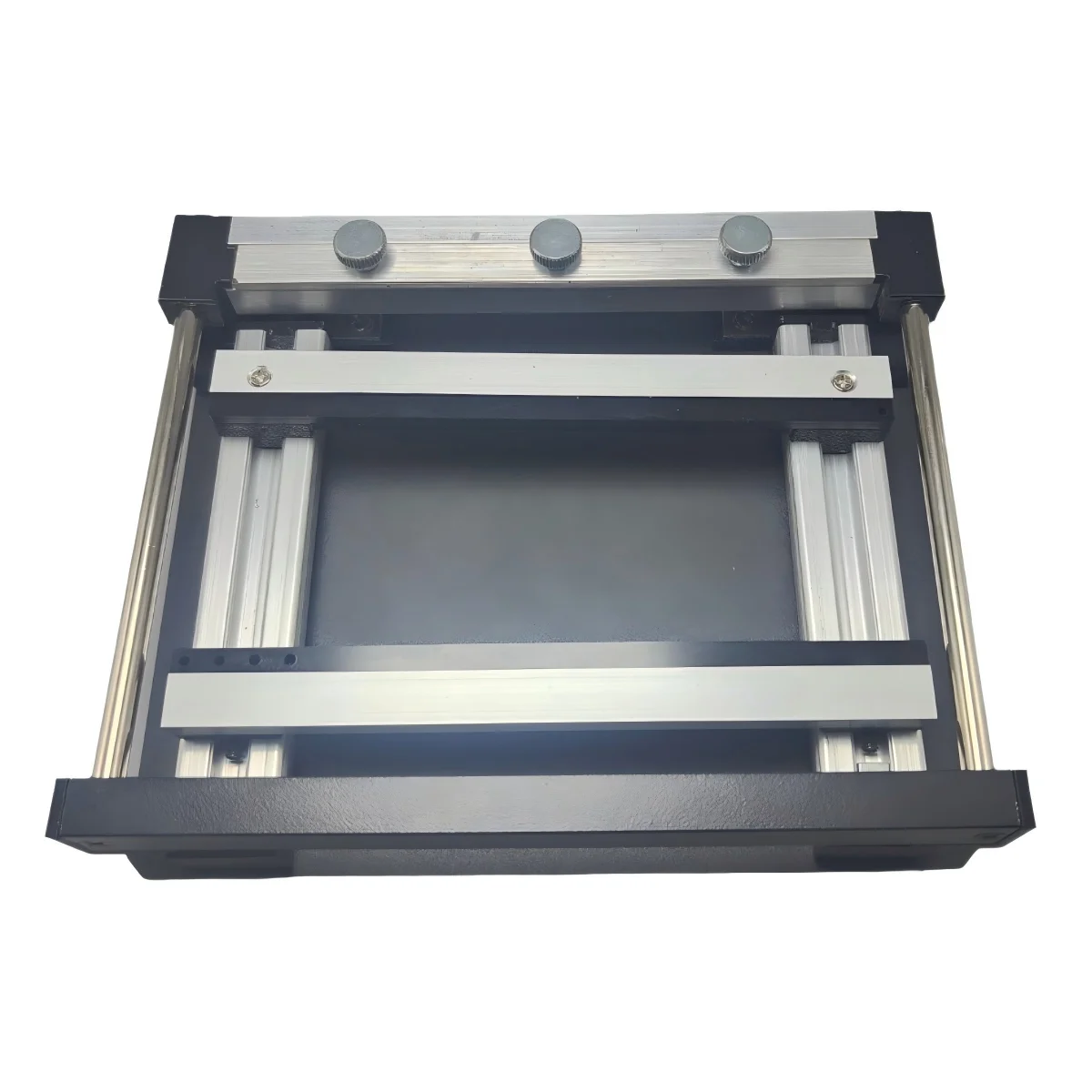 100*100mm SMT Steel Mesh Solder Steel Sheet PCB Solder Paste Printing Manual Micro Screen Printing Machine Printing Table