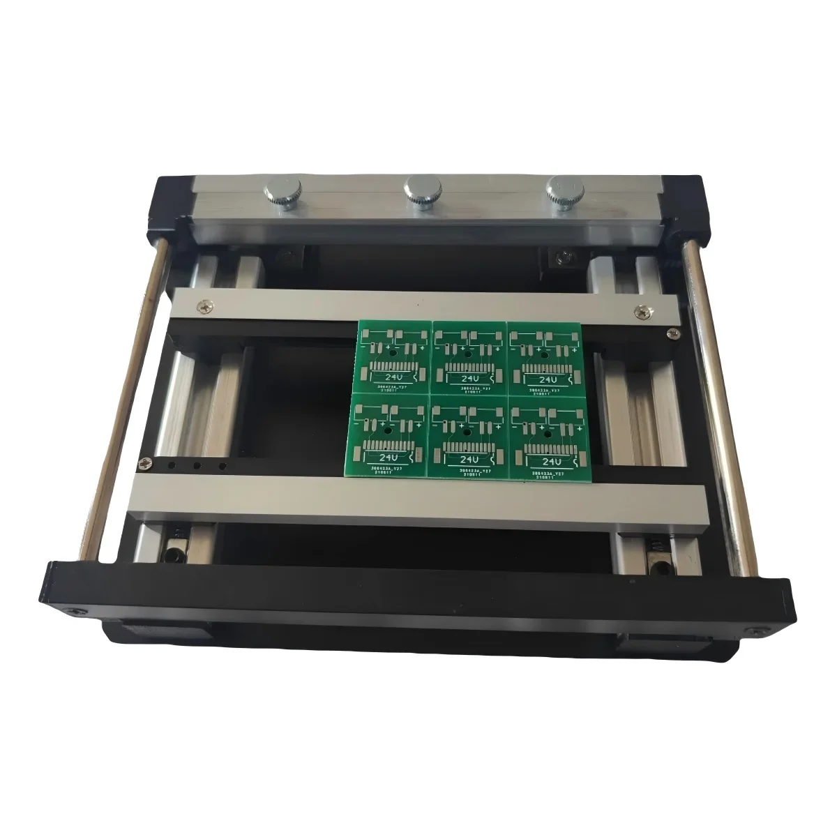 100*100mm SMT Steel Mesh Solder Steel Sheet PCB Solder Paste Printing Manual Micro Screen Printing Machine Printing Table