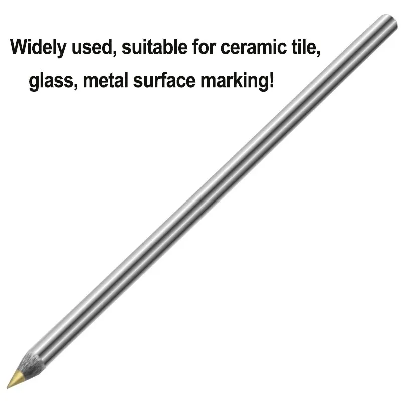 Carbide Alloy Steel Glass Tile Cutter Carbide Scriber Hard Lettering Pen Construction Marker Lettering Pencil Hand Tools