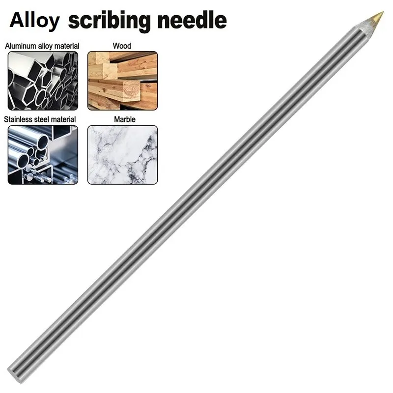 Carbide Alloy Steel Glass Tile Cutter Carbide Scriber Hard Lettering Pen Construction Marker Lettering Pencil Hand Tools