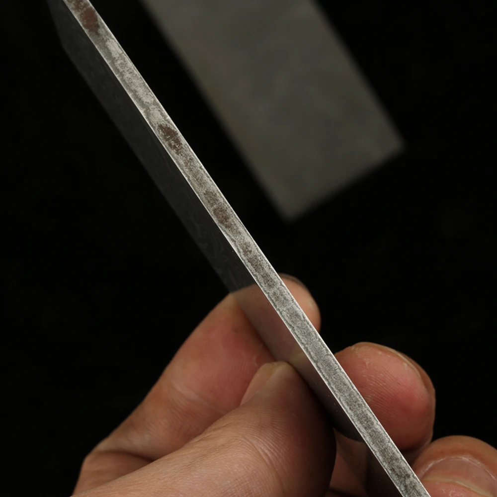 120 Layers Stainless Damascus Steel Billet Bar, Knife Making, Tool Making Steel Blank, Hardened HRC62. No Core.