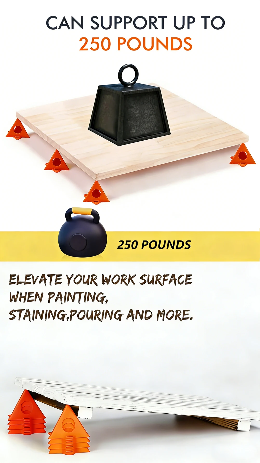 Painters Pyramid Stands,Door Stands for Painting, Door Painting Stand, Paint Pyramids, Canvas Stand for Paint Pouring