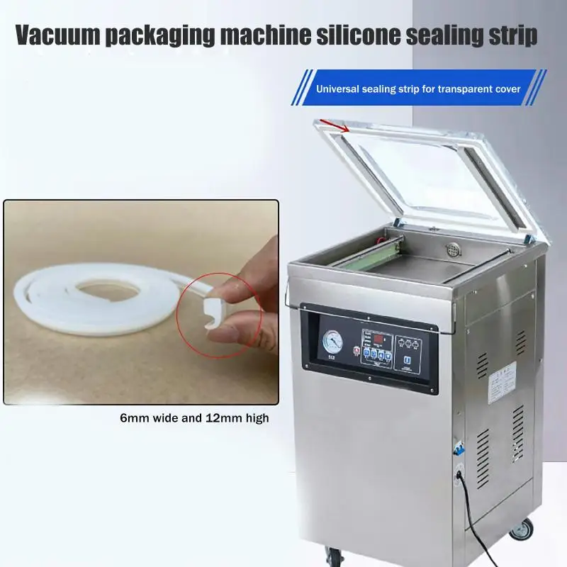 400/500/600 Vacuum Machine Sealing Strip Silicone Vacuum Food Packaging Machine Accessories Rubber Sealing Ring 6*12