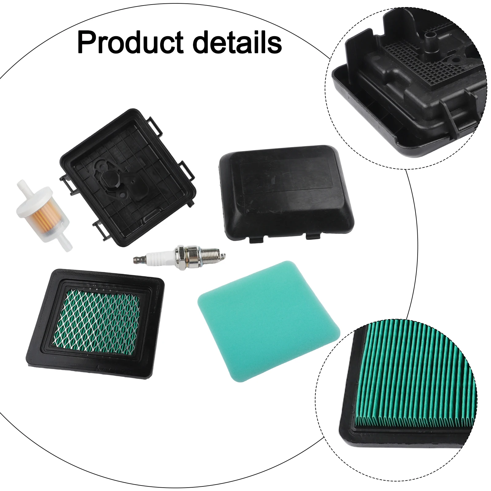 Air Filter Cover For Honda GC135 GC160 GCV135 HRB216 GCV190 Lawn Mower Parts Air Filter Cover  Fuel Filter Plug Kit