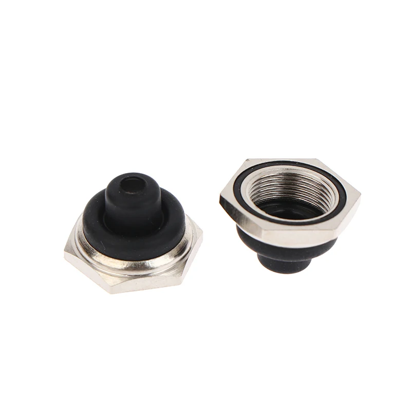 5Pcs New Product M12 * 0.75 12MM Toggle Switch Waterproof Cap With Hexagonal Metal Edge Accessories