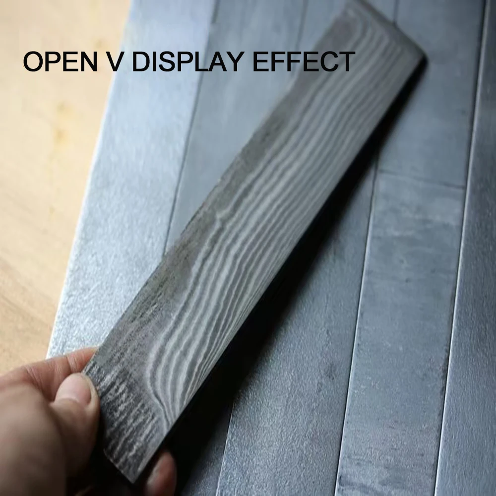 67 Layers Laminated San Mai VG10 Core Stainless Steel Knife Blank for DIY Knife Making Blade Billet Hardened HRC58-60