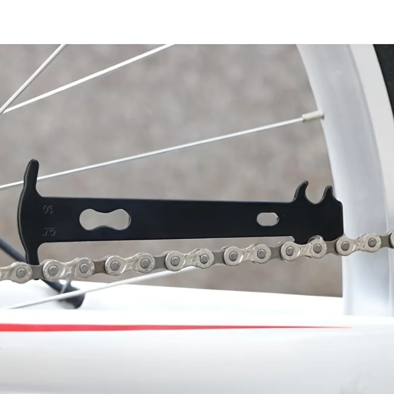 Bike Chain Wear Indicator Chain Checker Gauge Measurement Repair Tool Ruler for Road Mountain Hybrid Bicycl