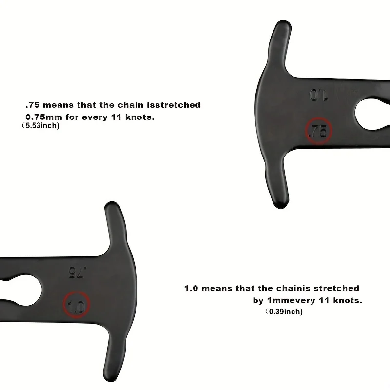 Bike Chain Wear Indicator Chain Checker Gauge Measurement Repair Tool Ruler for Road Mountain Hybrid Bicycl
