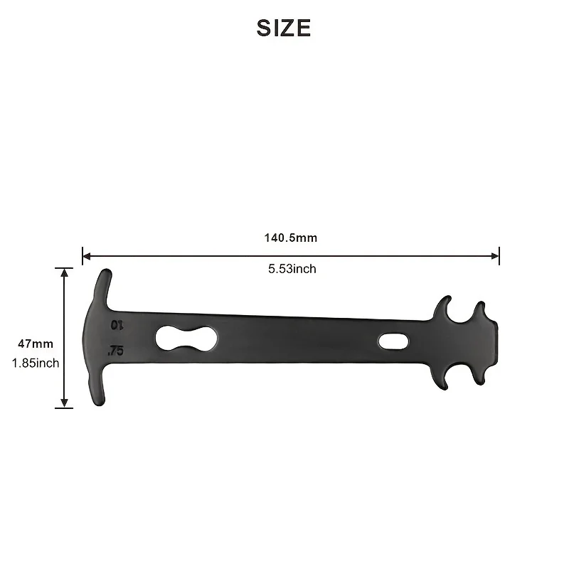Bike Chain Wear Indicator Chain Checker Gauge Measurement Repair Tool Ruler for Road Mountain Hybrid Bicycl