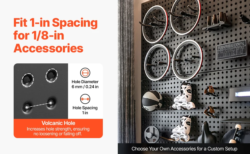 SucceBuy 24x12in 2/4pcs Metal Pegboard Panels Wall Organizer with Hooks Accessories for Garage Tool Storage Craft Room Home