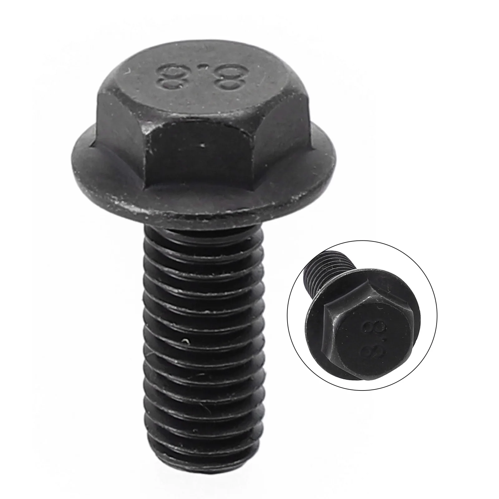 1pcs Metal Saw Blade Bolt M8 X 20mm Left Hand Thread Hex Head Flange For Cutting Machine Tool Miter Saw Blade Screw Bolt 
