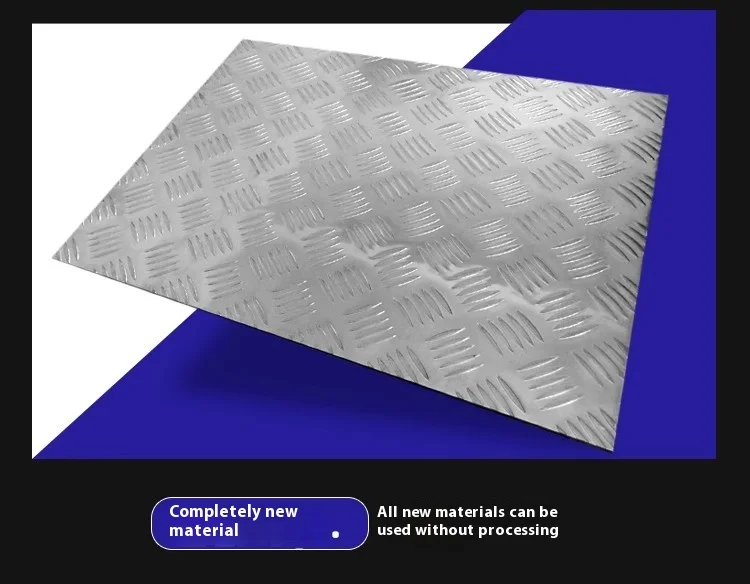 Aluminum Alloy Pattern Plate Anti-Slip Embossed Aluminum Plate High Hardness Corrosion Resistant Custom Size