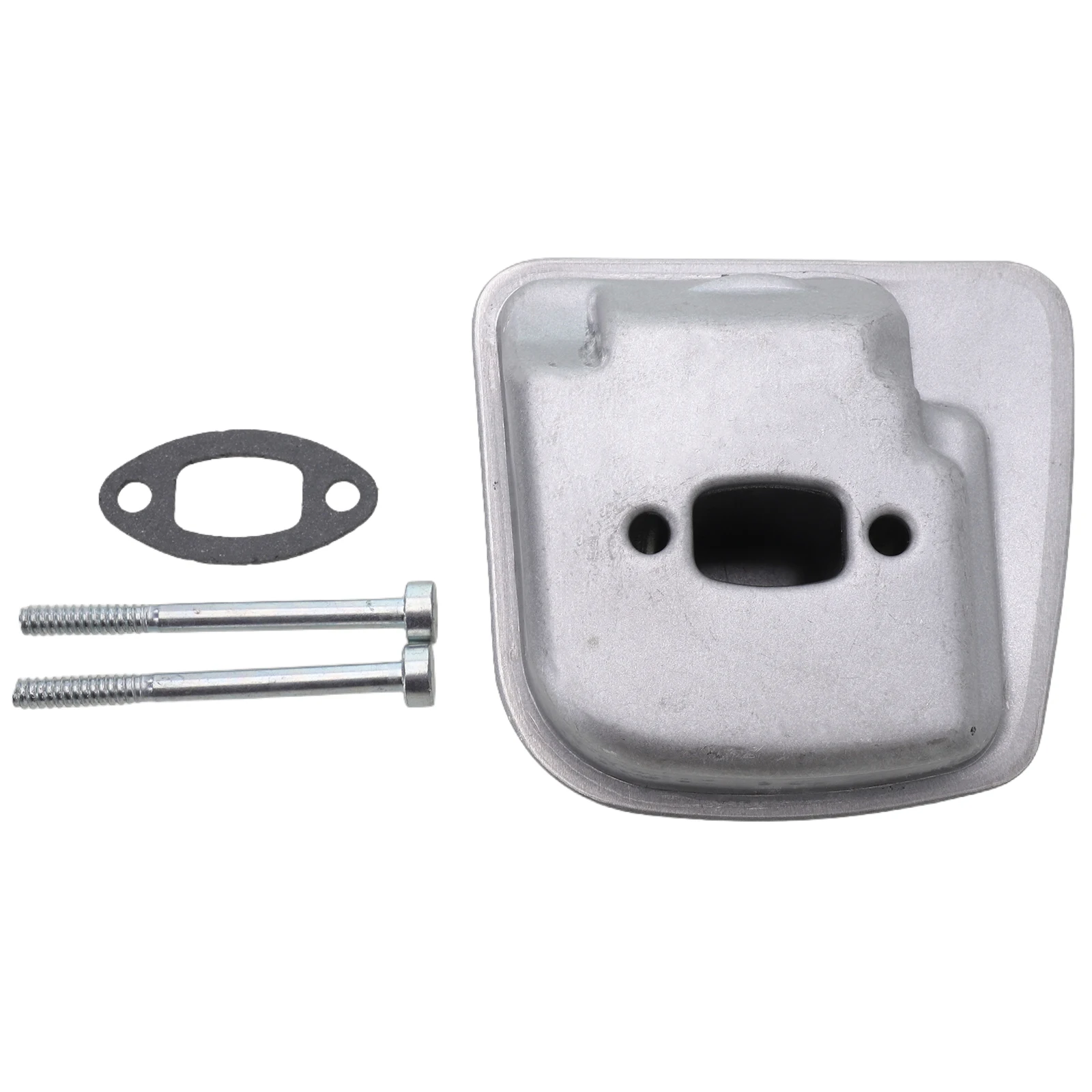 Exhaust Muffler Gasket Chainsaw Parts For FS55 Chainsaw Garden Tool Spare Parts Exhaust Muffler Metal