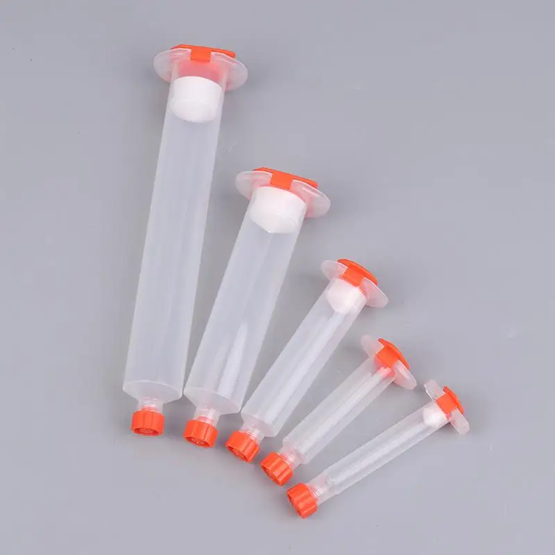 Dispensing Cylinder Syringe PP Tube Flux Container USA Type Glue Cockroach Cartridge Barrel 3CC 5CC 10CC 30CC 50CC Sub-Packing