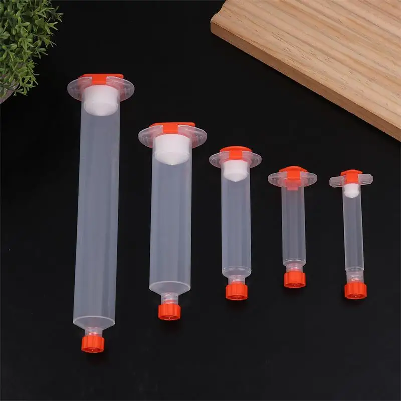 Dispensing Cylinder Syringe PP Tube Flux Container USA Type Glue Cockroach Cartridge Barrel 3CC 5CC 10CC 30CC 50CC Sub-Packing