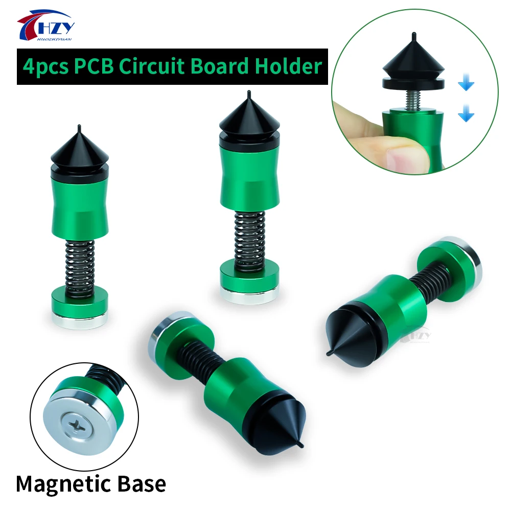 New HZY Strong Magnetic Suction Spring Clamp For PCB Soldering Repair PCB Holder Fixtute Circuit Board Electronic Repair Tool
