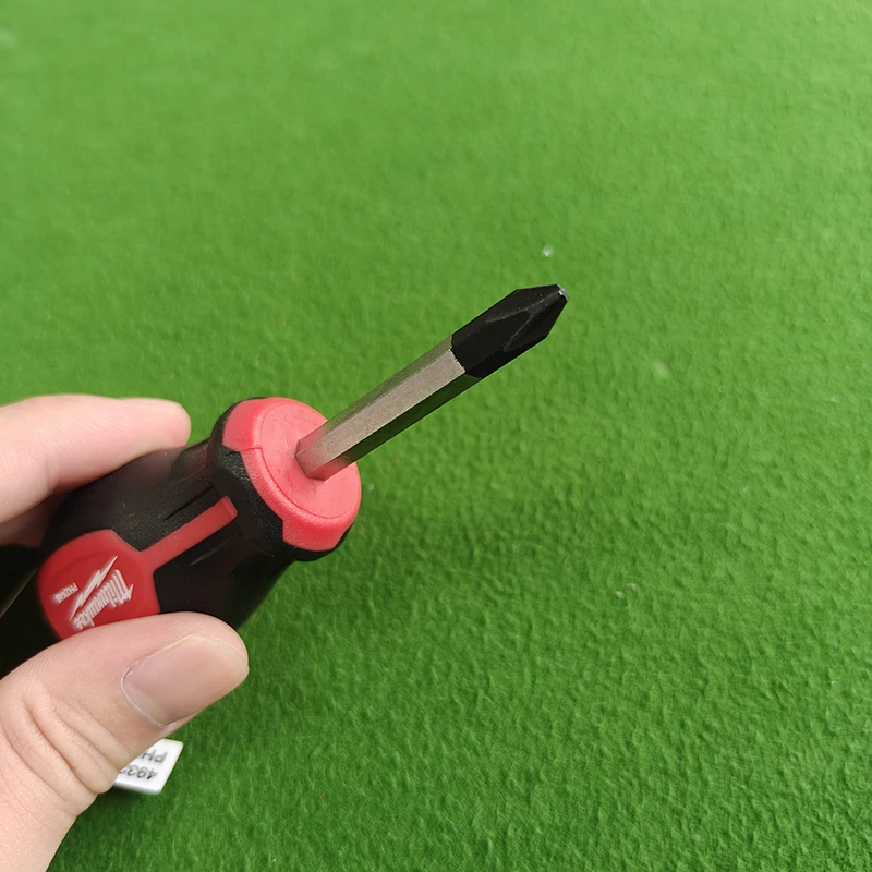 Milwaukee 4932471787/4932471780 Tri-Lobe Grip Stubby Screwdriver Set PH2 x 45mm/SL 1.2x6.5x45mm