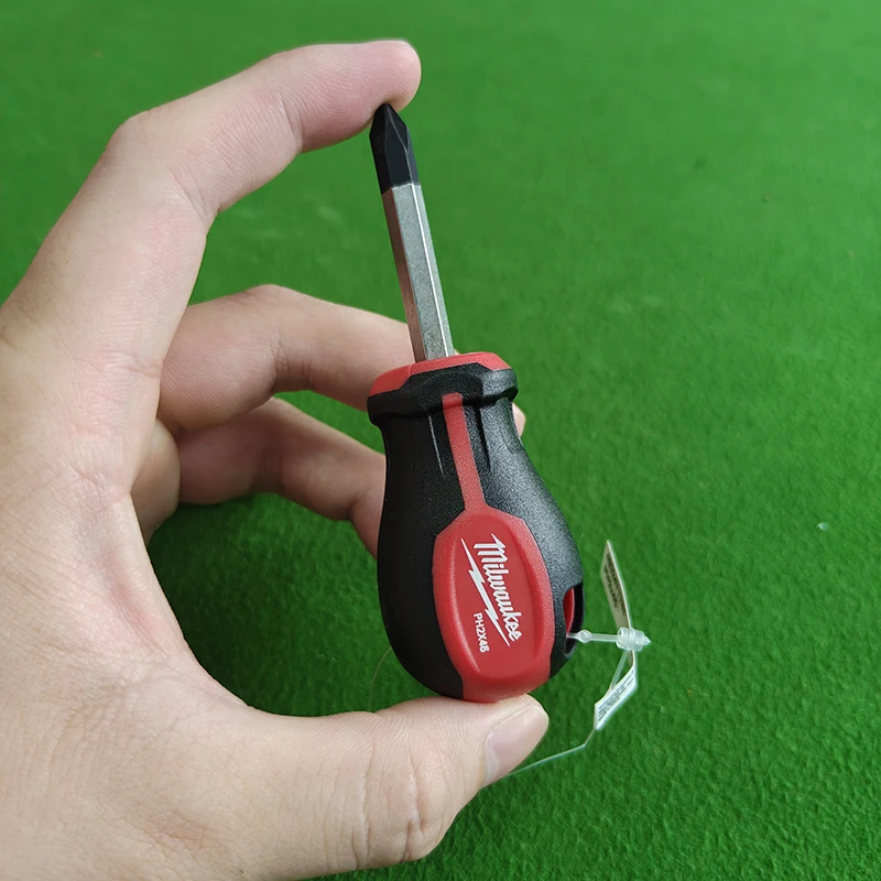 Milwaukee 4932471787/4932471780 Tri-Lobe Grip Stubby Screwdriver Set PH2 x 45mm/SL 1.2x6.5x45mm