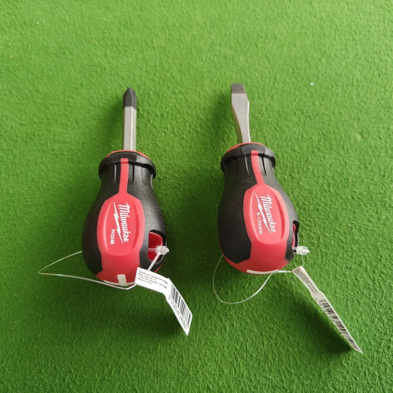 Milwaukee 4932471787/4932471780 Tri-Lobe Grip Stubby Screwdriver Set PH2 x 45mm/SL 1.2x6.5x45mm