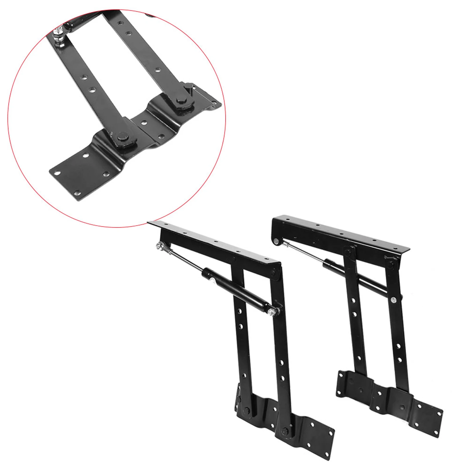 2x Practical Lift Up Coffee Table Mechanism Hardware Top Lifting Frame Furniture Mechanism Hardware Top Lifting Hydraulic Hinge