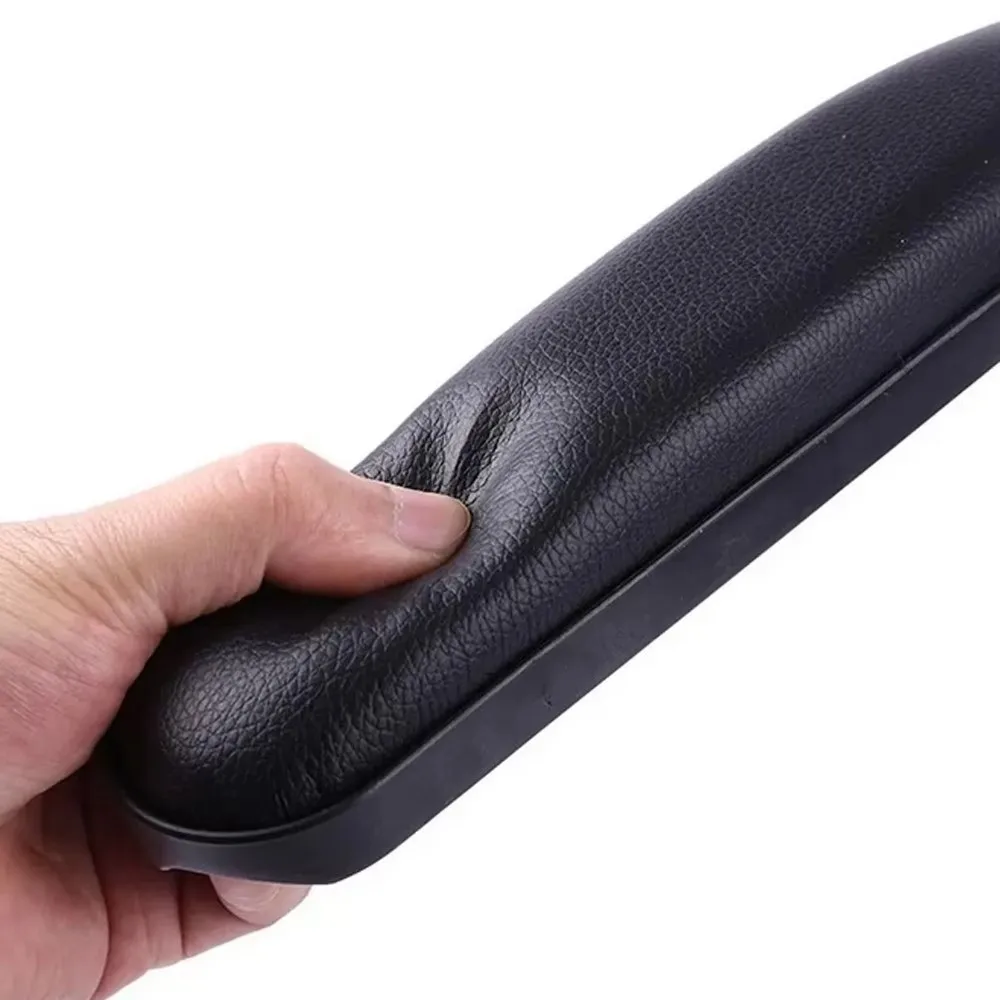 2PCS Comfortable Wheelchair Armrest Pad Sponge Leather Spare Part Arm Rest with Screw Soft Arm Pads Cover Arm Rest Support