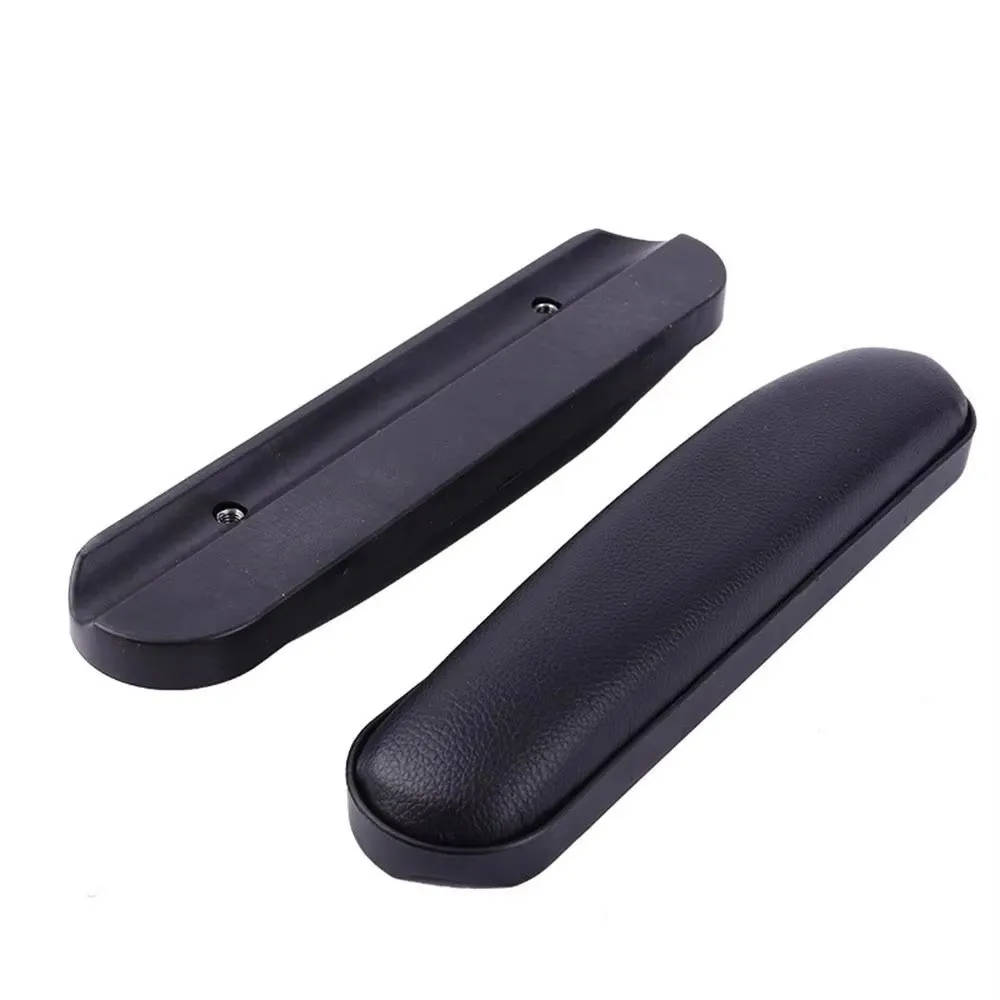 2PCS Comfortable Wheelchair Armrest Pad Sponge Leather Spare Part Arm Rest with Screw Soft Arm Pads Cover Arm Rest Support