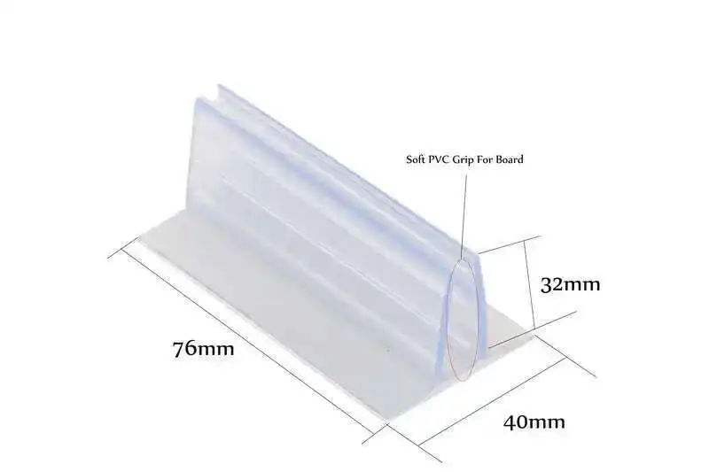Adhesive Flush Mount Holder Foam Board Signage Pvc Expansion Sheet Gripper Clip Wall Table Shelf Rack Flag Kt Card Poster Grip