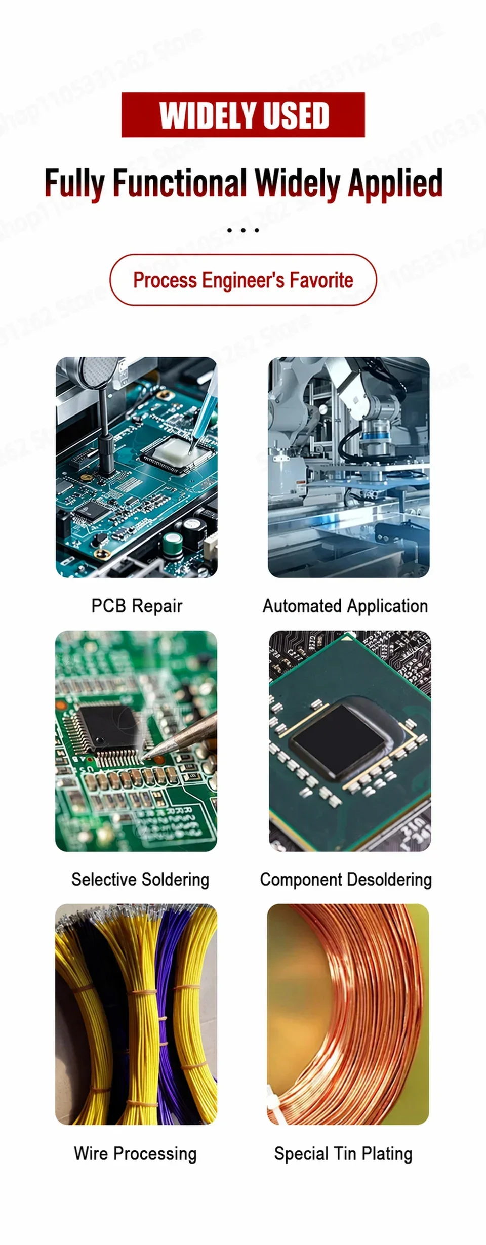 Selective Solder System 1500W 5KG PCB Rework Station Lead-Free Solder Fountain PID Temp Control Through-Hole 110V