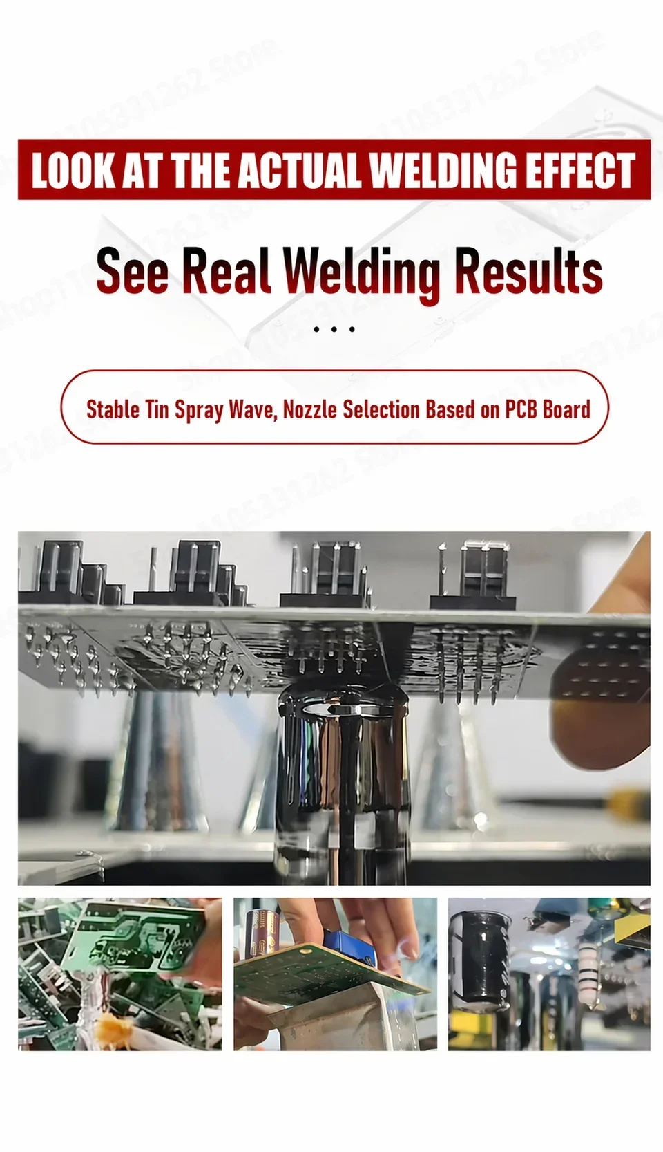 Selective Solder System 1500W 5KG PCB Rework Station Lead-Free Solder Fountain PID Temp Control Through-Hole 110V